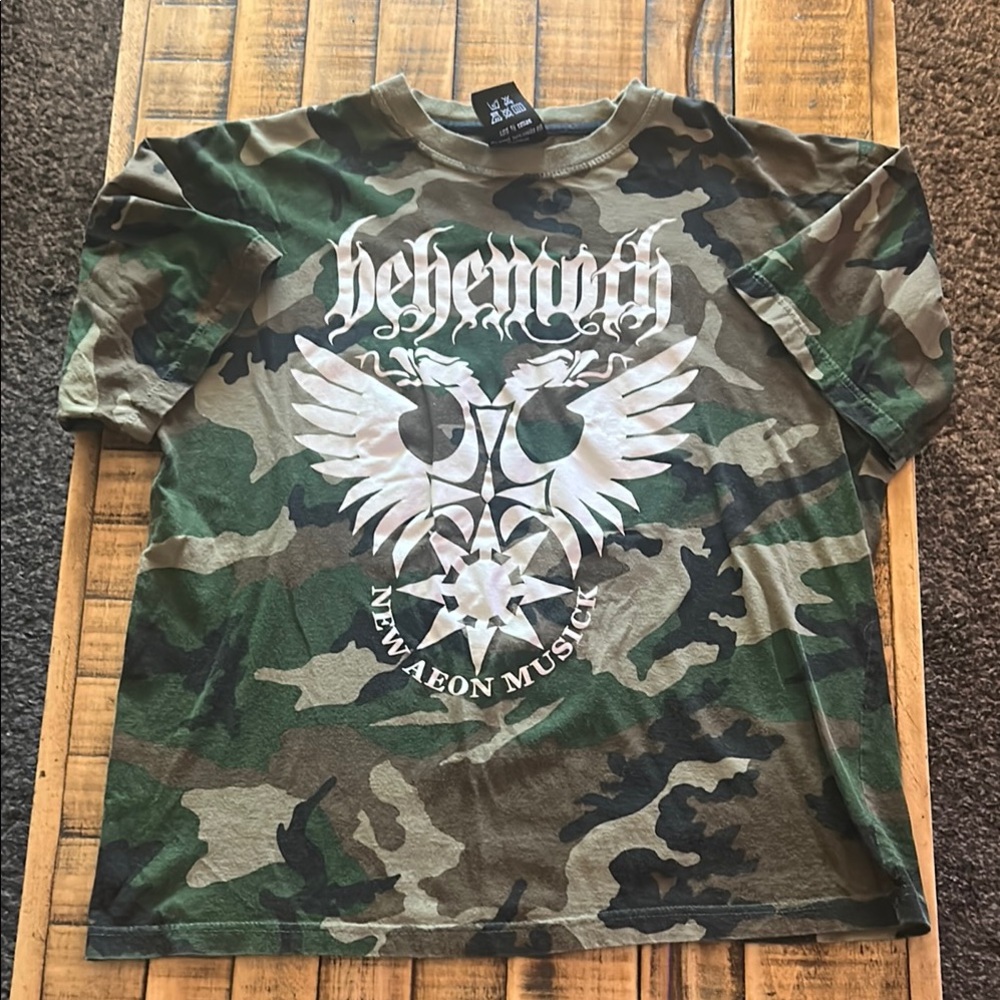 Behemoth New Aeon Musick Demigod Camo U.S. 2005 Tour Shirt